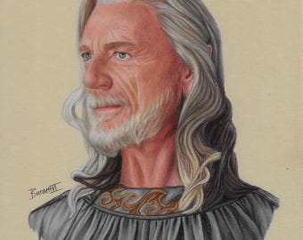 Círdan the Shipwright Art Print: Rings of Power Portrait (A5)