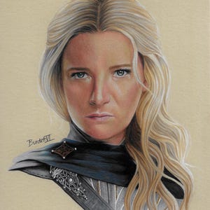 Galadriel Art Print: Rings of Power Portrait (A5)
