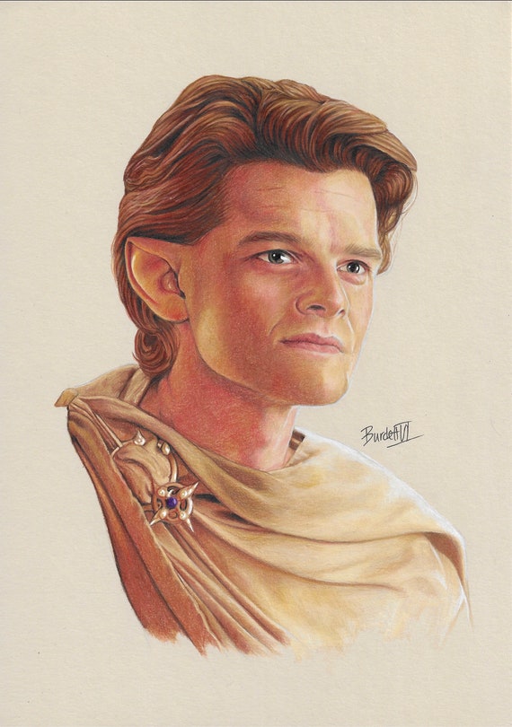 Elron Repaint ELROND Lord of the Rings the Rings of Power A4 A5 Art - Etsy UK