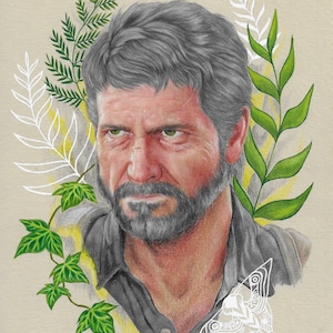 The Last Of Us - Joel Miller A4 A5 Art Print Video Game Gifts.