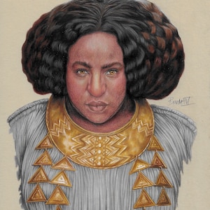 Princess Disa Art Print: Rings of Power Portrait (A5)