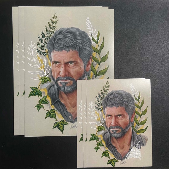 ORIGINAL ART Joel Miller the Last of Us Part II Watercolor 