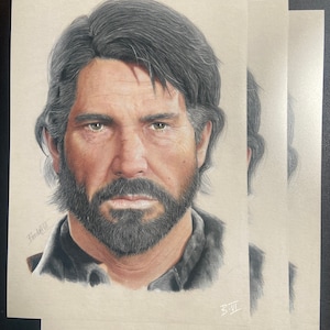 The Last Of Us - Joel Miller A4 A5 Art Print Video Game Gifts.