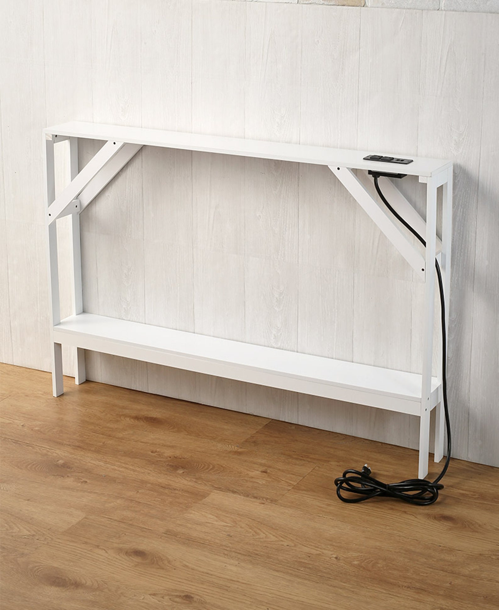 Skinny Sofa Table with 2 USB Outlet Storage or Display Space Etsy