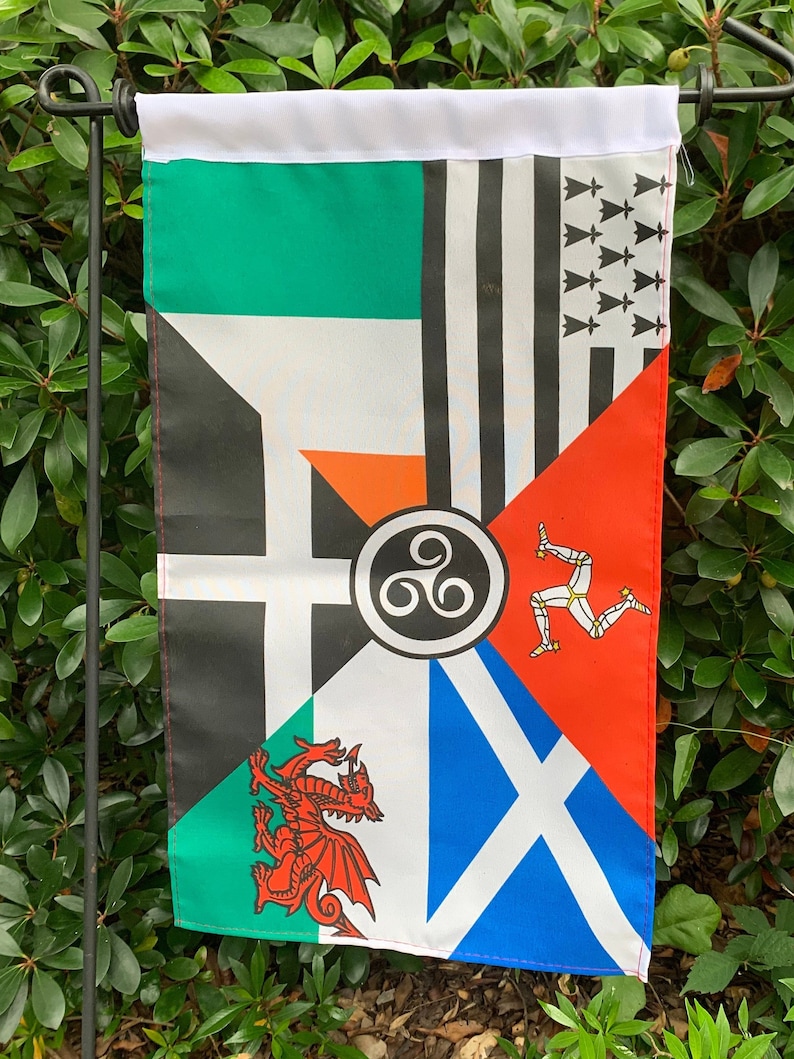 Celtic Garden Flags Celtic Nations Scotland Ireland Wales Etsy