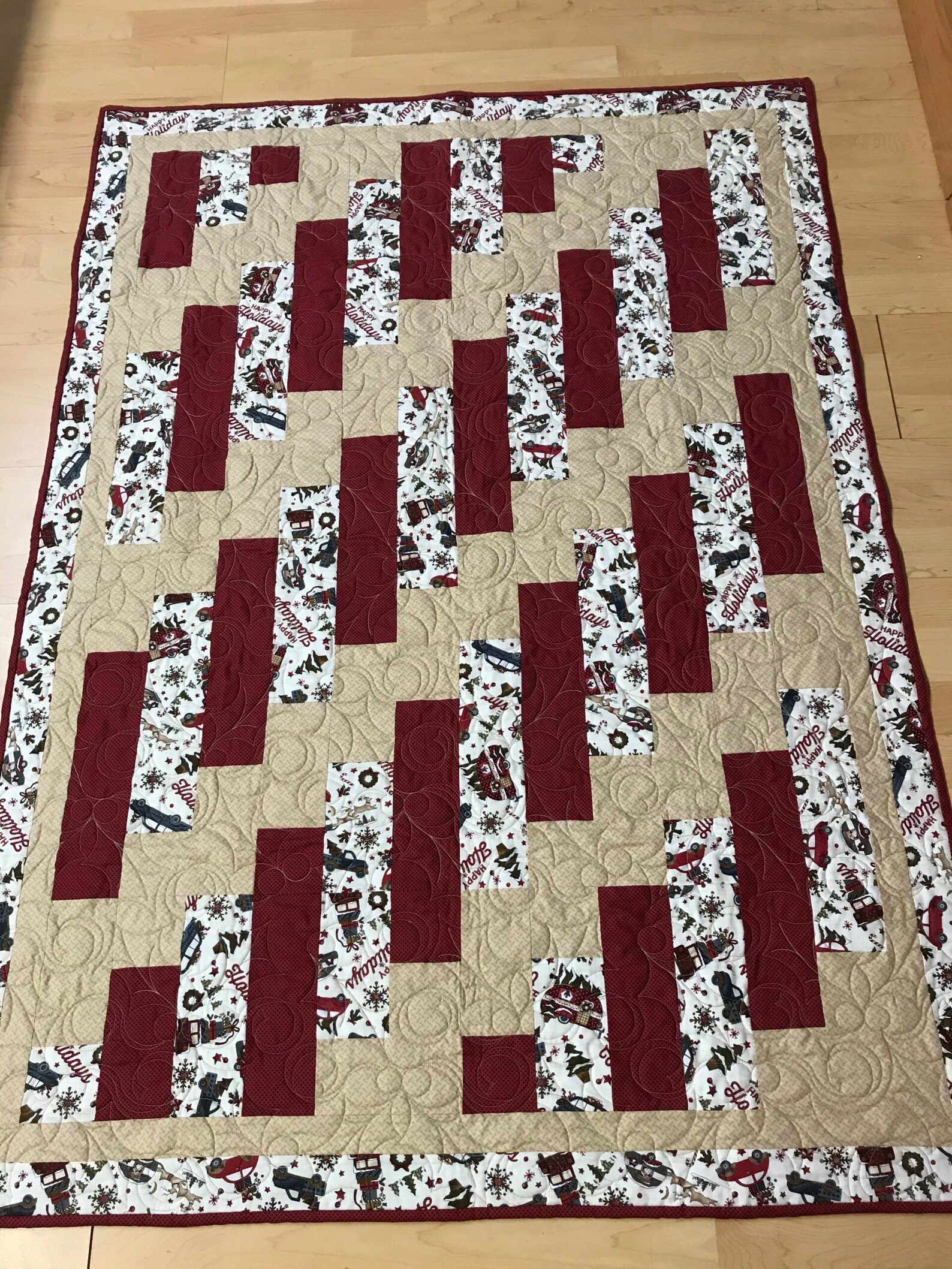 3 Yard Quilt Kit Rickrack by Donna Robertson Etsy