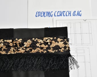 Elegant Suede & Leather Evening Bag Digital Pattern and Step-by-Step Guide