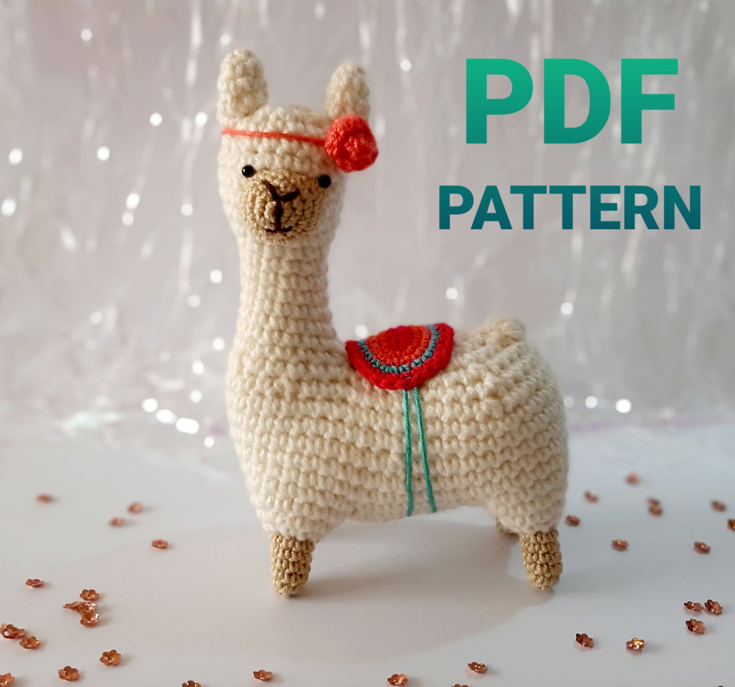 Pink Flower Llama Crochet Hook, Seasonal Accessories, Alpaca Gift,  Ergonomic Crochet Hook, Animal Crochet 