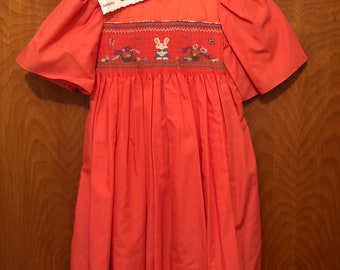 coral easter dress