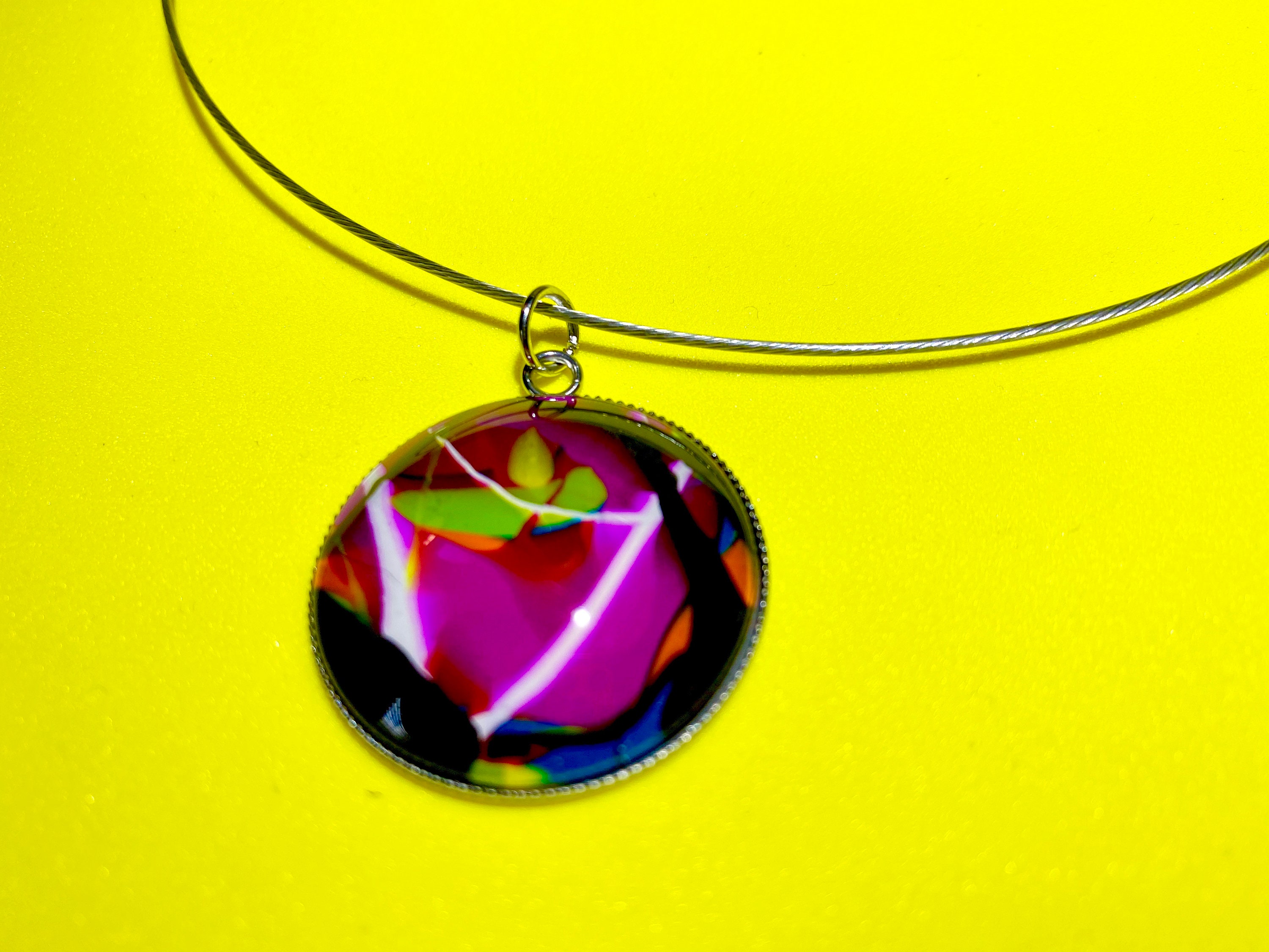 Abstract Necklace Etsy