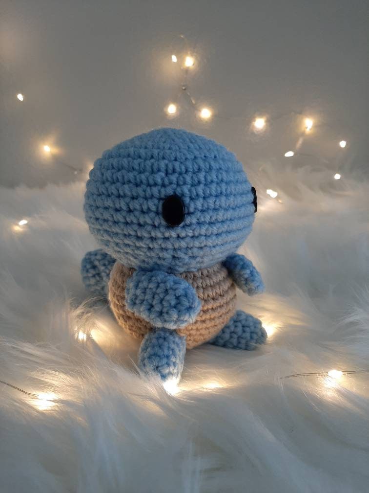 Pokemon SQUIRTLE - 100% Handmade crochet soft toy, amigurumi Limited #