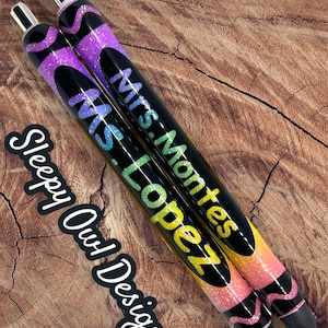 teacher crayon pens