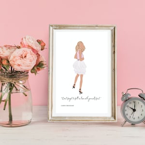 Carrie Bradshaw Digital Print Download