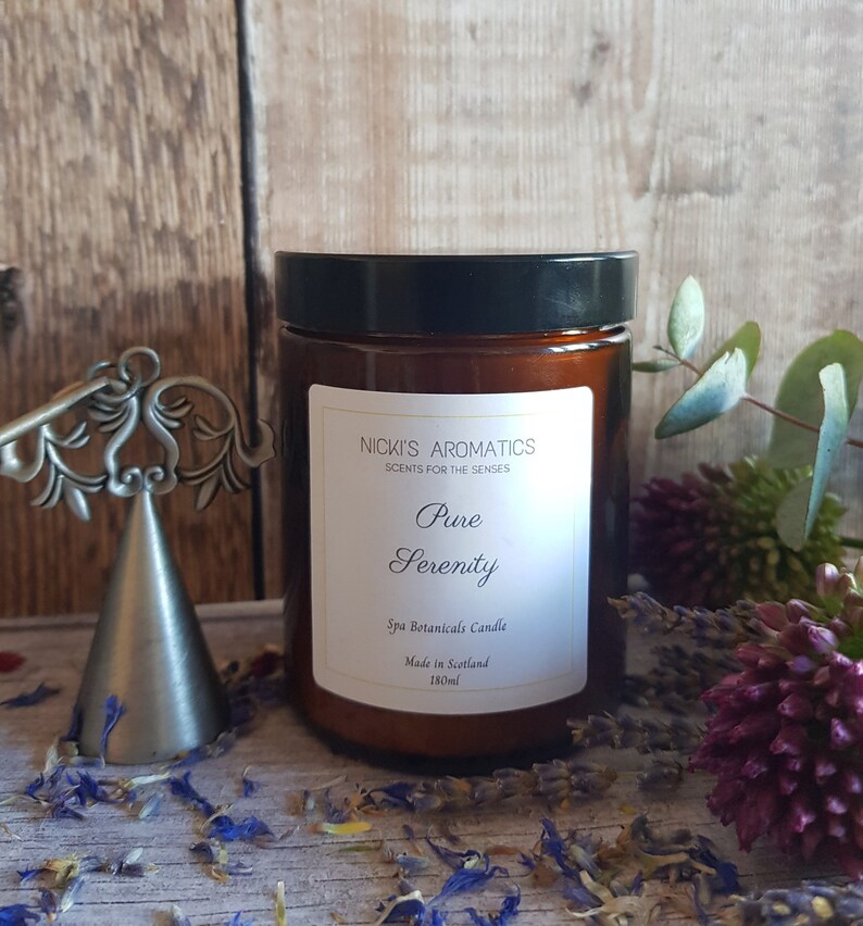 PURE SERENITY Essential Oil Candle Anxiety & Stress Relief Etsy