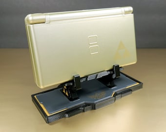 Custom Zelda Themed Display Stand for Nintendo DS Lite 3D Printed for NDSL DSi Console mount holder - Free Shipping!!!