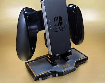 Custom Zelda Themed Display Stand for Nintendo Switch Joy-Con Comfort Grip 3D Printed - Free Shipping!