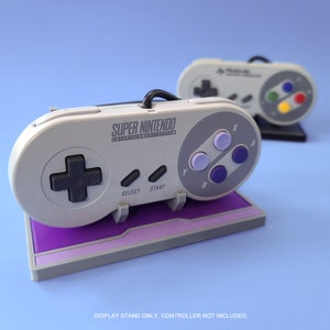 Display Stand for Original SNES Controllers / Multicolors / Custom 3D Printed / Super Nintendo Super Famicom / Free Shipping!