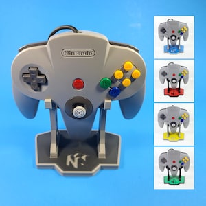 Display Stand for N64 Controller -Custom 3D Printed Multi Colors - Nintendo 64 Holder Stand Mount - Free Shipping!
