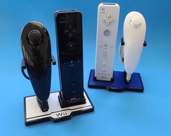 Display Stand for Nintendo Wii Wiimote and Nunchuk Controllers / Multicolors / Custom 3D Printed / Free Shipping!!!