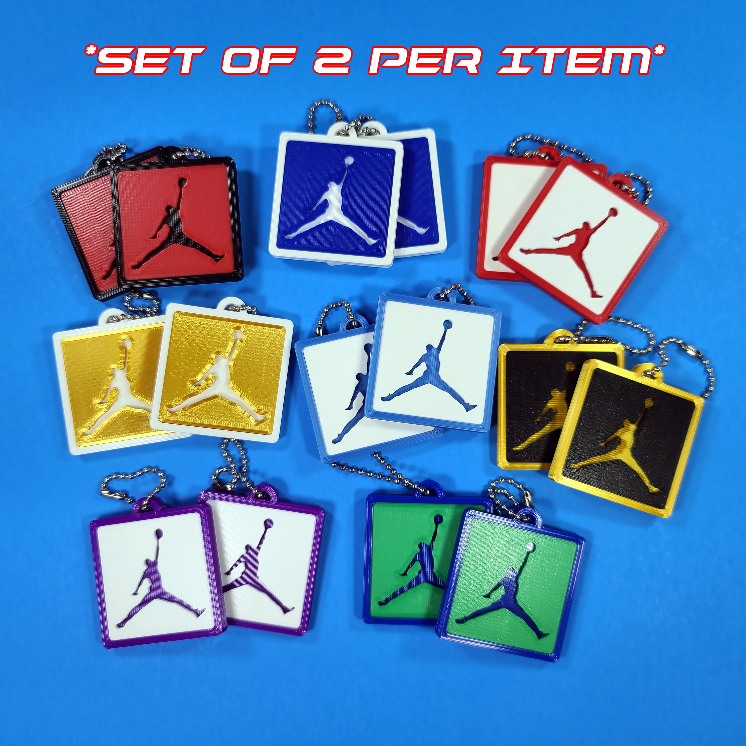 3D Printed Air Jordan Style Hangtag Shoe Tag Key Chain PICK Etsy