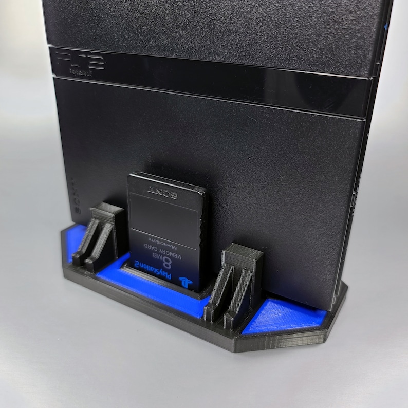 Custom Vertical Stand for PS2 Slim Consoles 3D Printed for