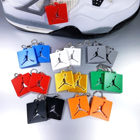 Custom 3D Printed Air Jordan Style Hangtag Tag Key Chain | Etsy