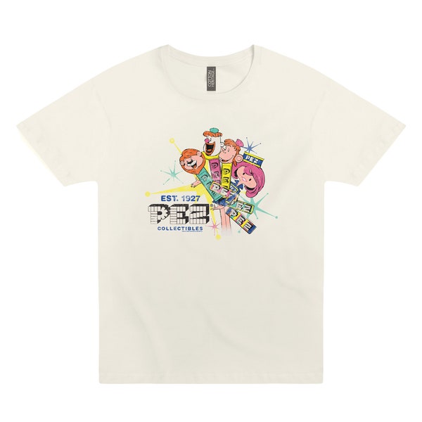 PEZ Retro Assorted Fruit Candy Collectibles Tee