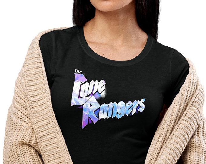 The Lone Rangers Women's Fitted Next Level T-Shirt | Black Graphic Tee | Ladies Alternative Streetwear