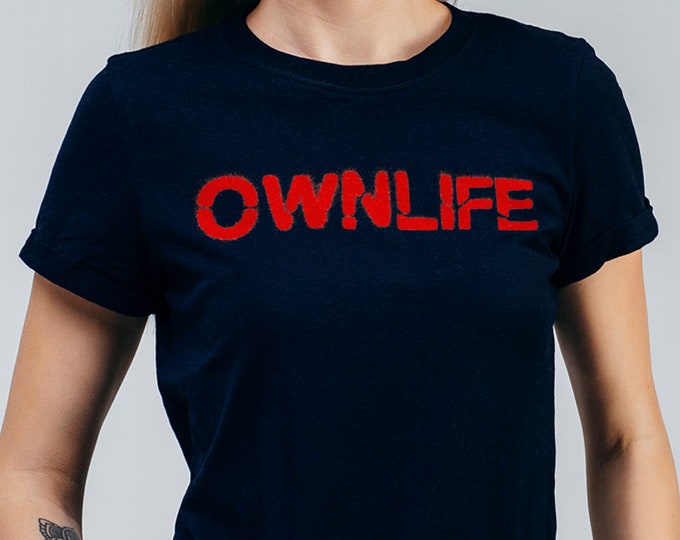 Ownlife Women's Navy Orwell Graphic T Shirt