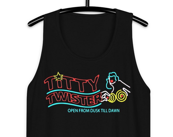 Titty Twister Men's/Unisex Premium Black Tank Top