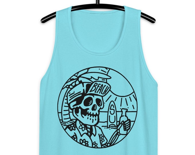 Beach Skull Men's/Unisex Premium Tank Top