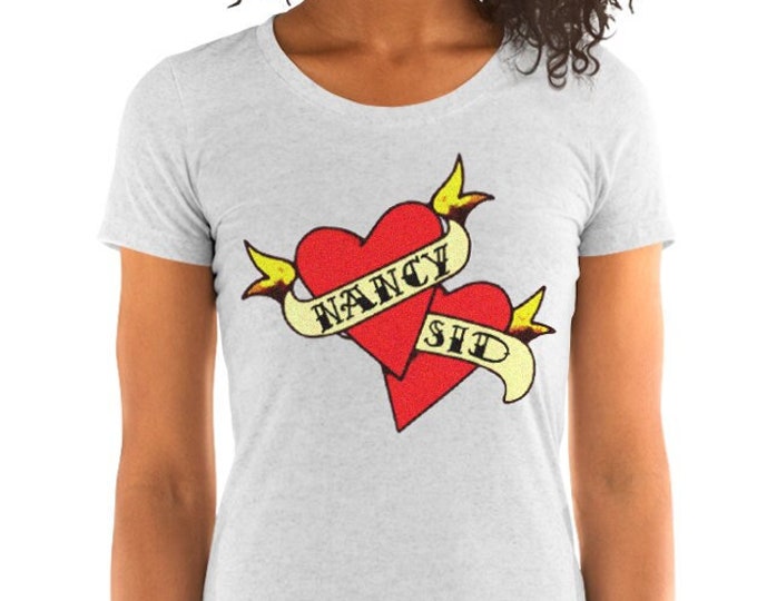 Women's Sid Loves Nancy Vintage Style Graphic T Shirt - Tri-Blend T-Shirt | Bella + Canvas |