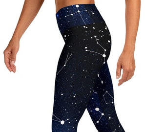 Star Constellations Leggings | Women's Premium Yoga Space Leggings With Pockets | Ladies Alternative Streetwear & Fashion