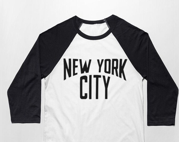 New York City 3/4 Sleeve Unisex Baseball Graphic T Shirt