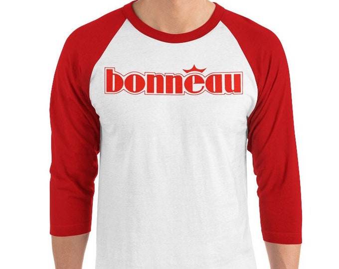 Bonneau 3/4 Sleeve Unisex Baseball Graphic T Shirt