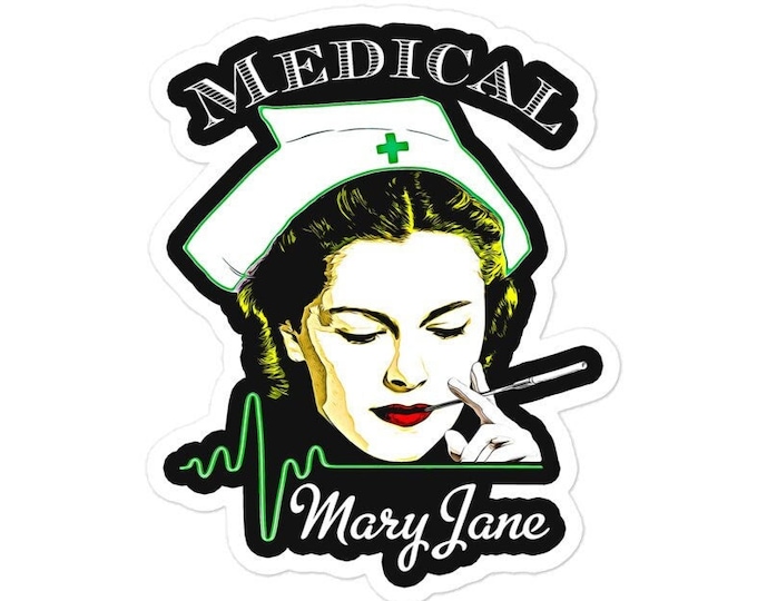 Medical Mary Jane Marijuana Sticker