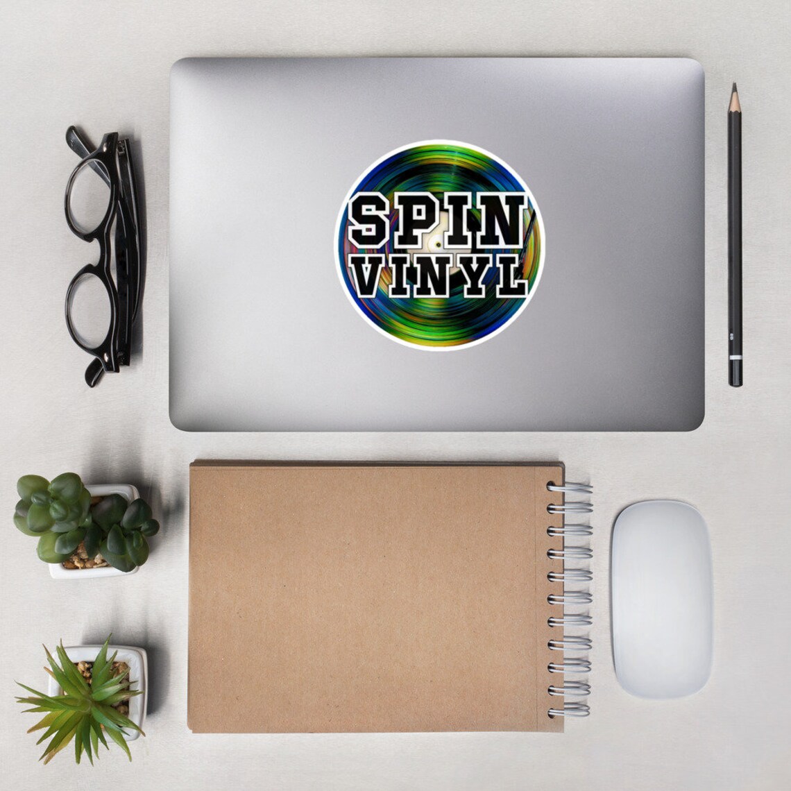 Spin Vinyl Sticker Etsy