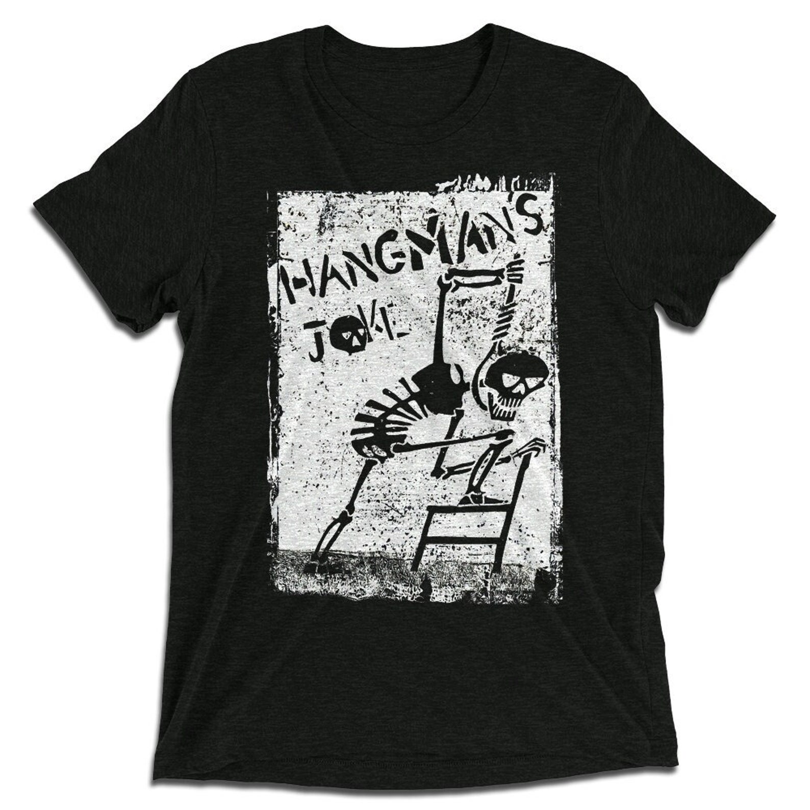 Hangman's Joke Charcoalblack Vintage Style Graphic T Etsy UK
