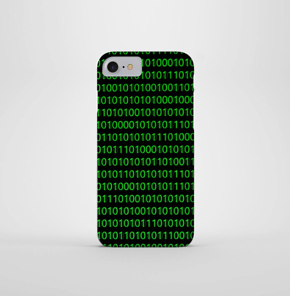 Binary Code Phone Case Etsy