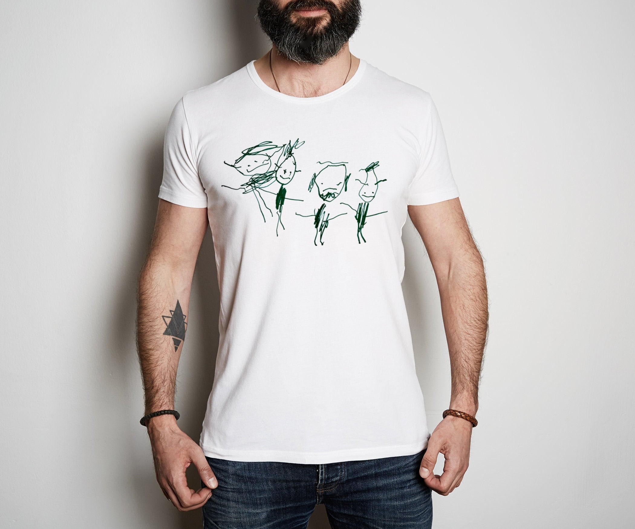 Child's Drawing Graphic T Shirt Etsy