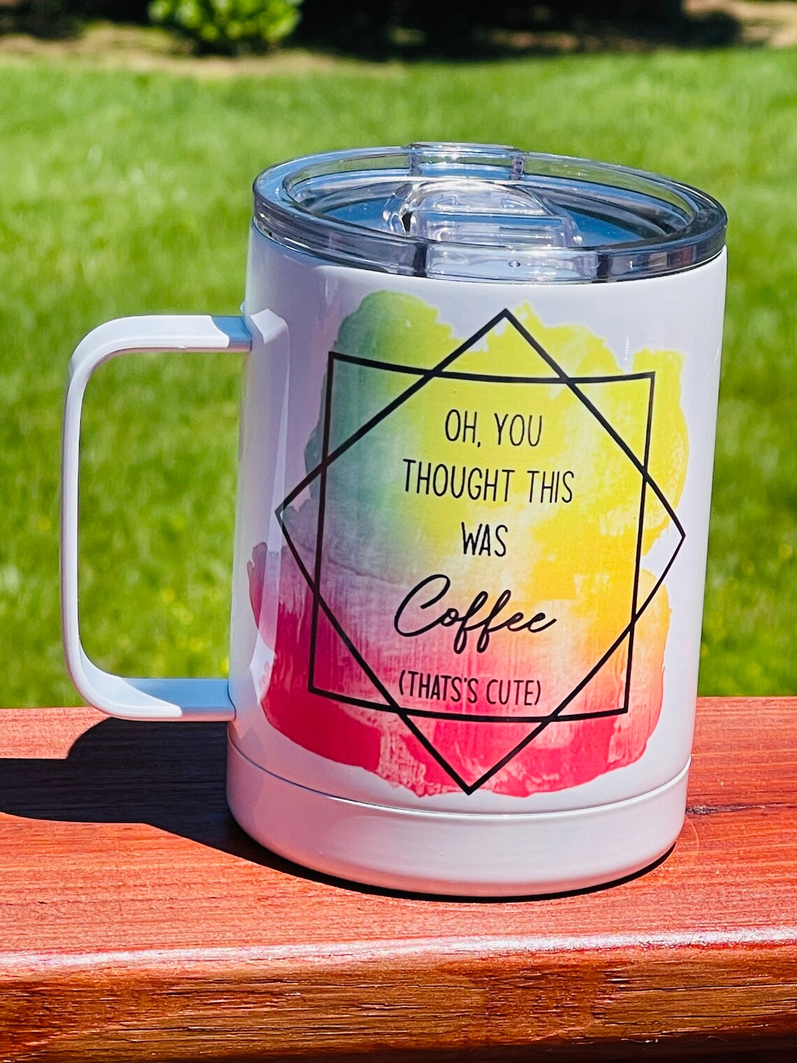 12oz camping tumbler / coffee tumbler / funny saying / hot Etsy 日本