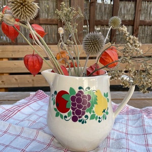 Vintage ceramic jug DDR, milk jug, jug, juice jug, cocoa jug