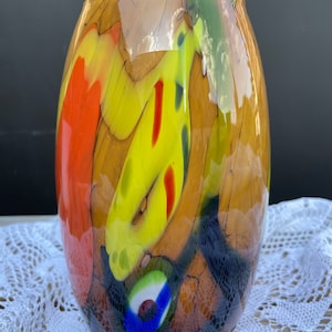 Vintage vase cased glass