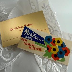 Vintage Werbekarte „Der lieben Mutter“ – Bahlsen Keks Reklame