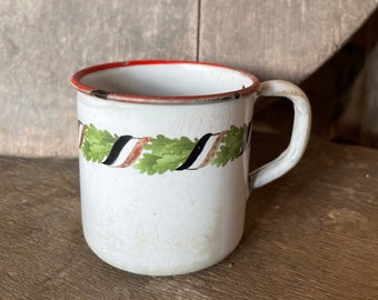 Enamel cup, mug, patriotic cup