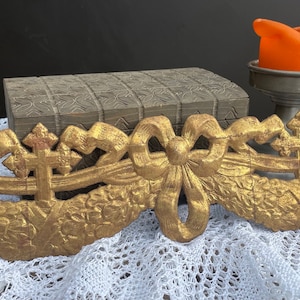 antique ornament Dresden cardboard, brocante, decoration, Christian