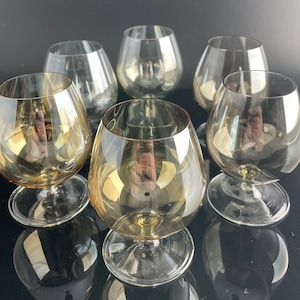 Vintage cognac sniffer, schnapps glasses, old shot glasses