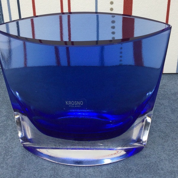 Krosno Glass Vase Etsy UK