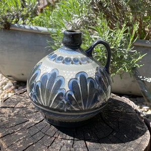 Vintage vase, ceramic jug, VEB Lausitzer Keramik DDR, country house style