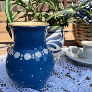 Vintage country house vase, ceramic, Kohren
